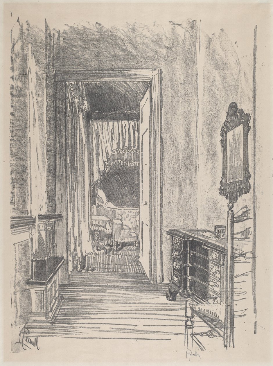Przedpokój do sypialni, Stenton autorstwa Joseph Pennell