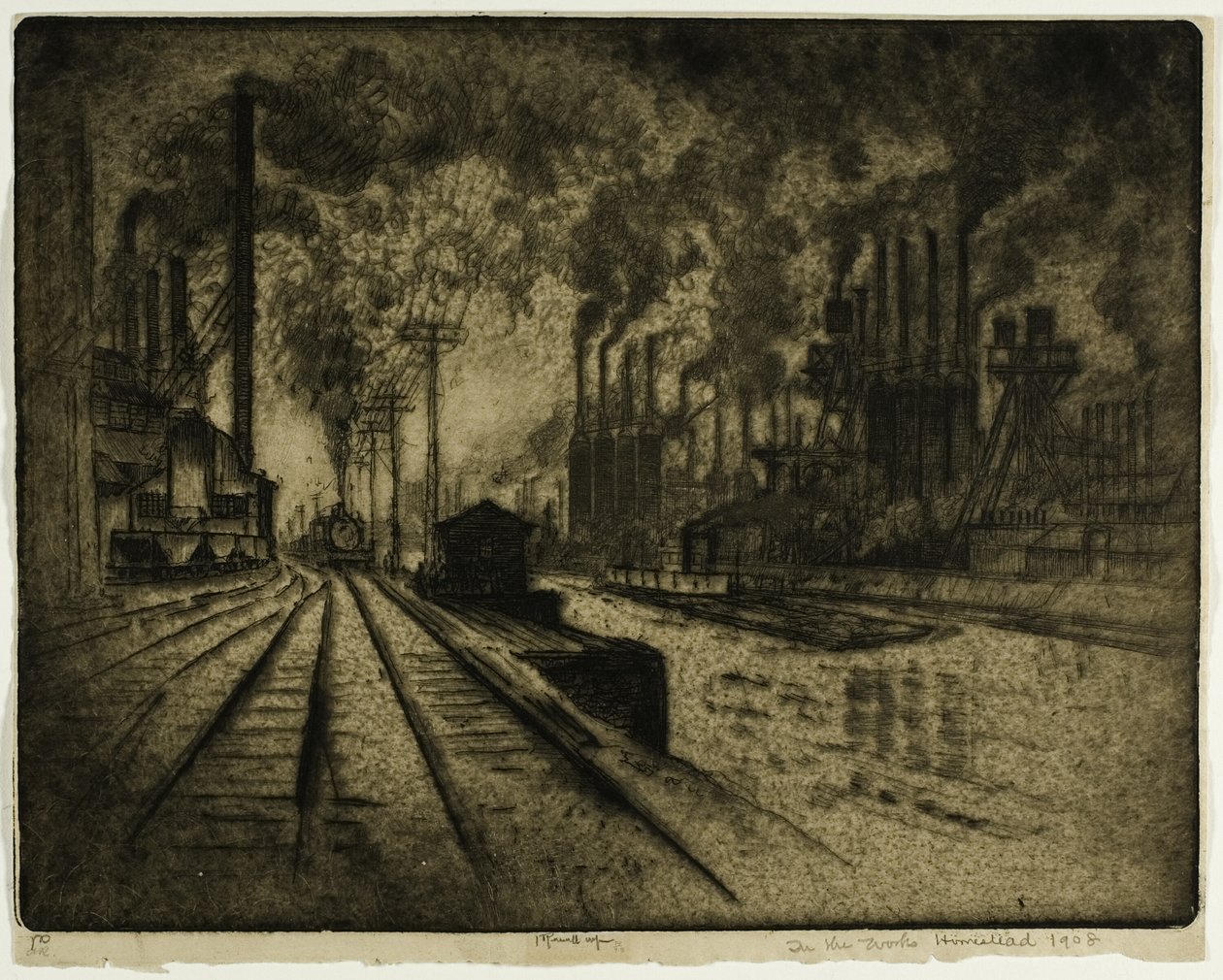 W Zakładach, Gospodarstwo autorstwa Joseph Pennell
