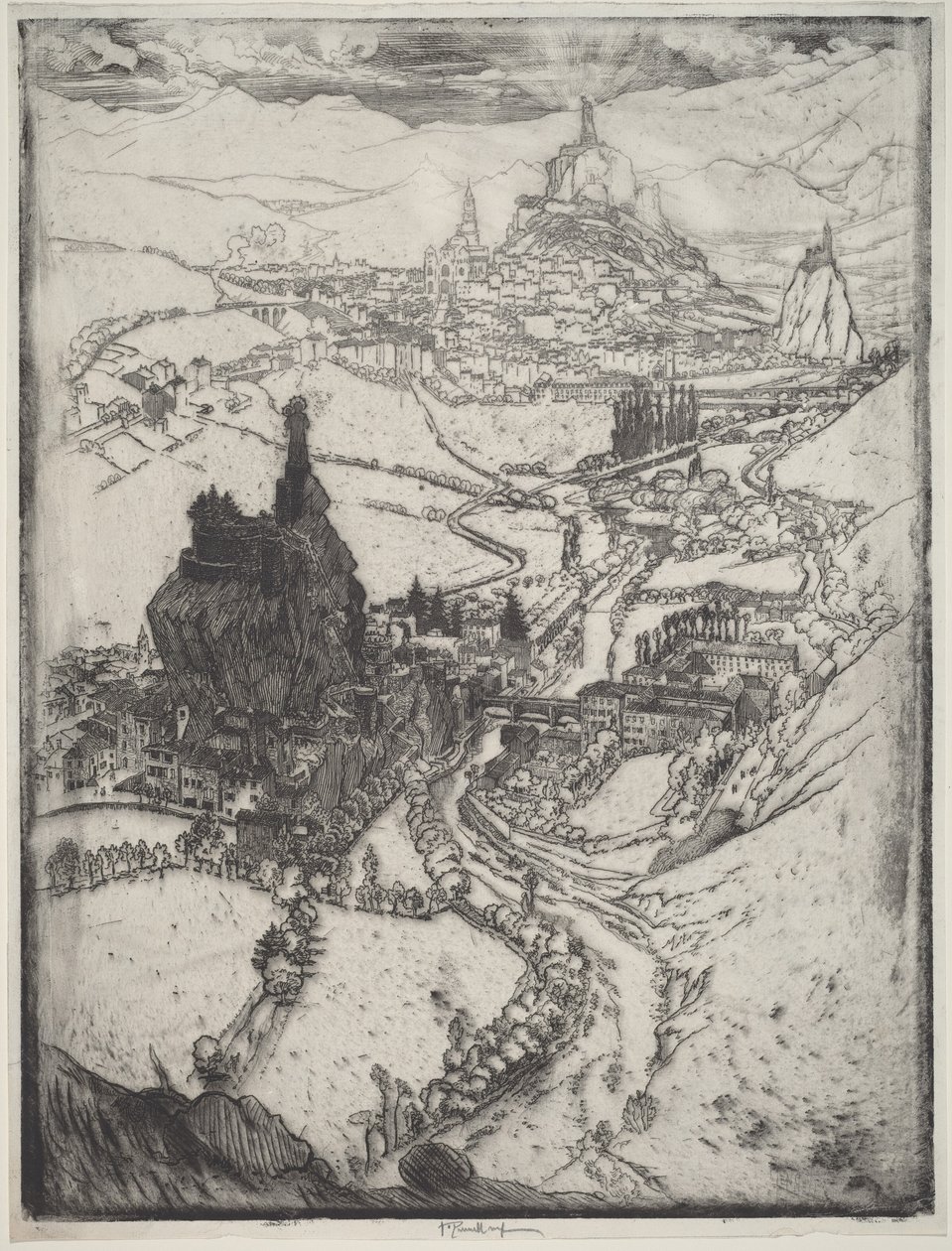 Le Puy autorstwa Joseph Pennell