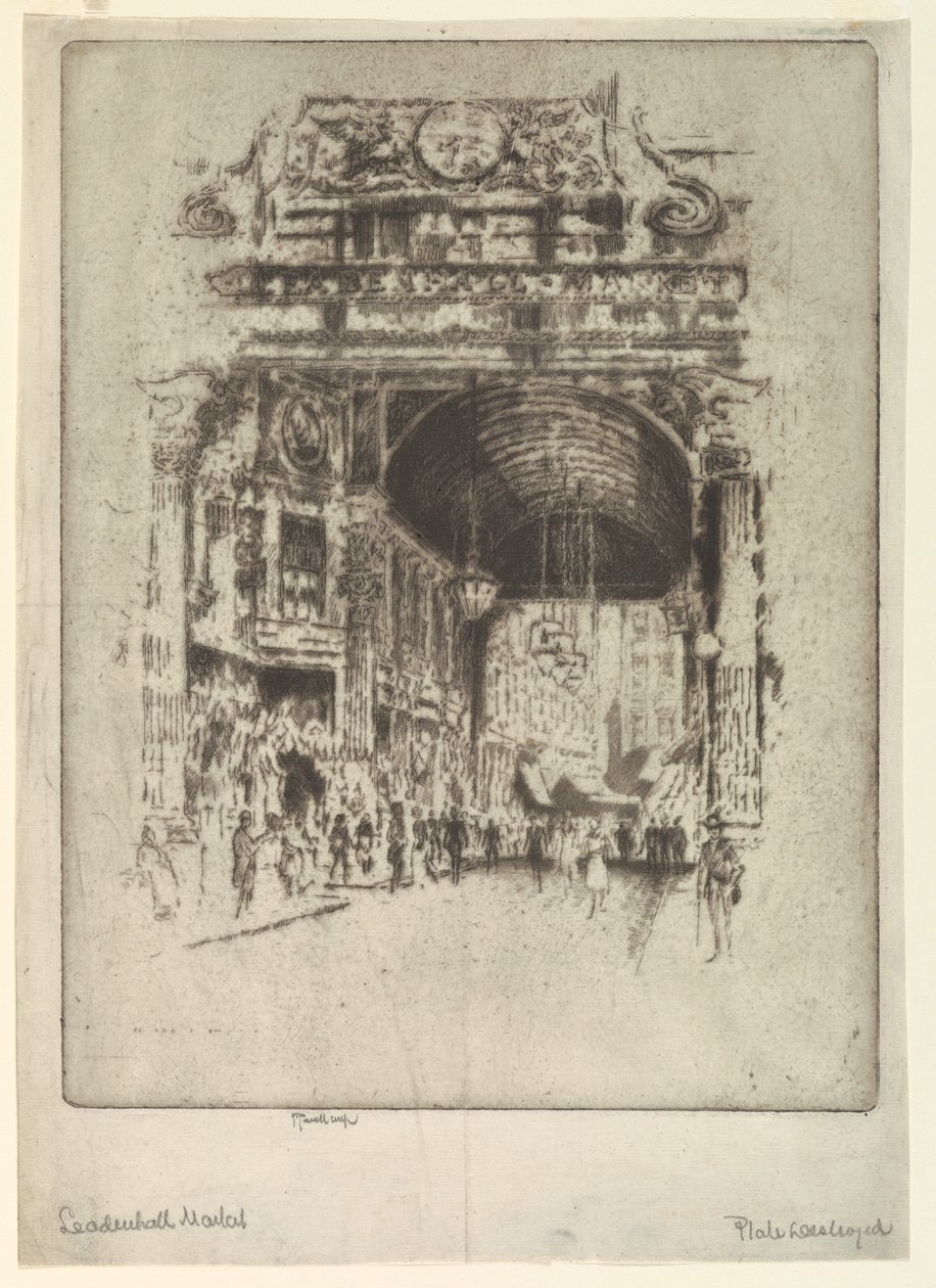 Targ Leadenhall, II autorstwa Joseph Pennell