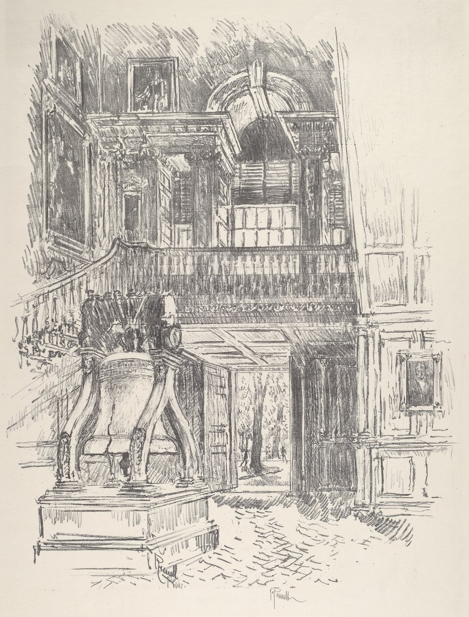 Dzwon Wolności, 1912. autorstwa Joseph Pennell