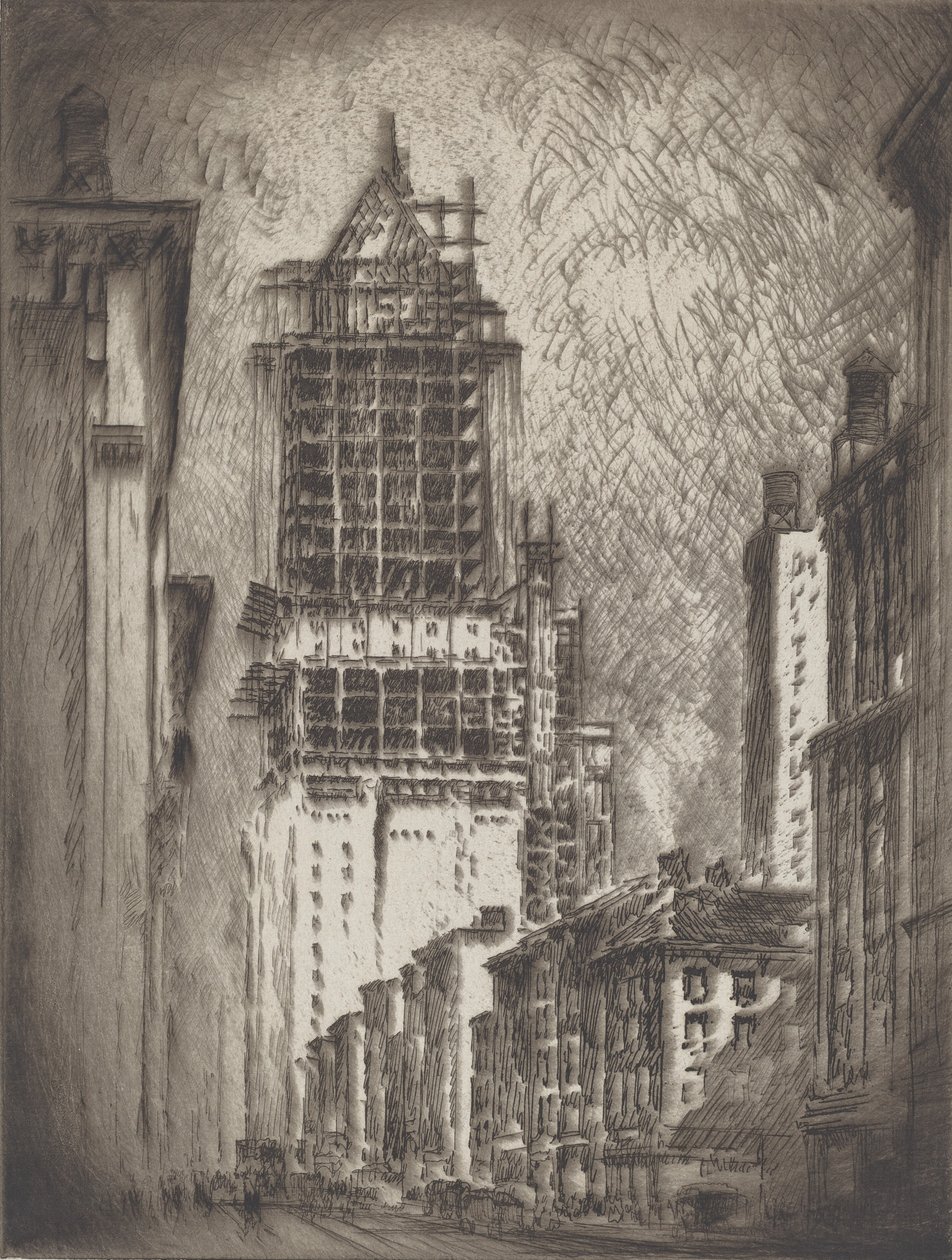 Kwatery dla Panów, 1923. autorstwa Joseph Pennell
