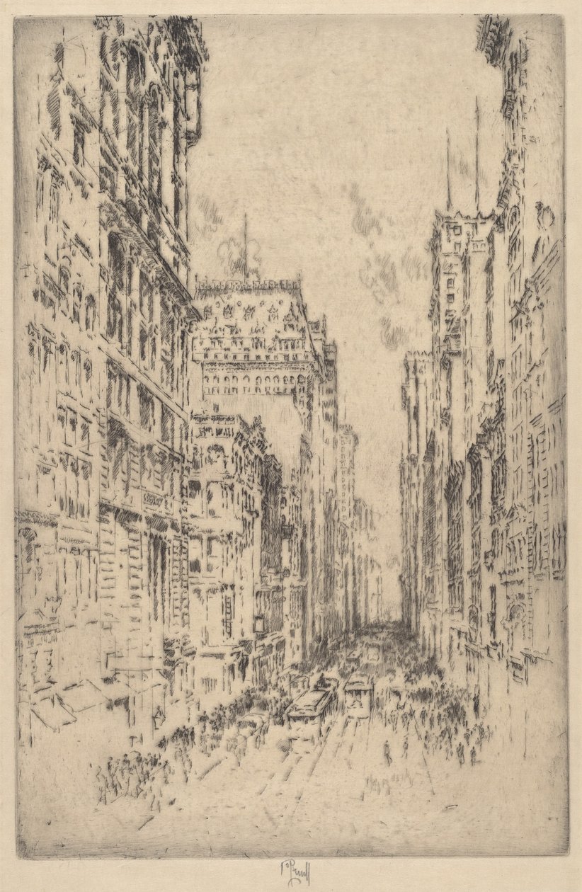 Dolny Broadway autorstwa Joseph Pennell