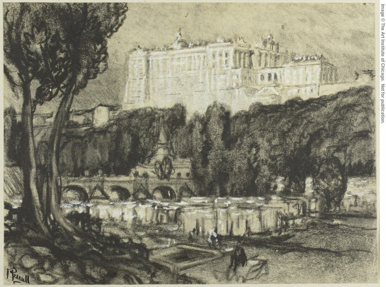 Madryt: Pałac autorstwa Joseph Pennell