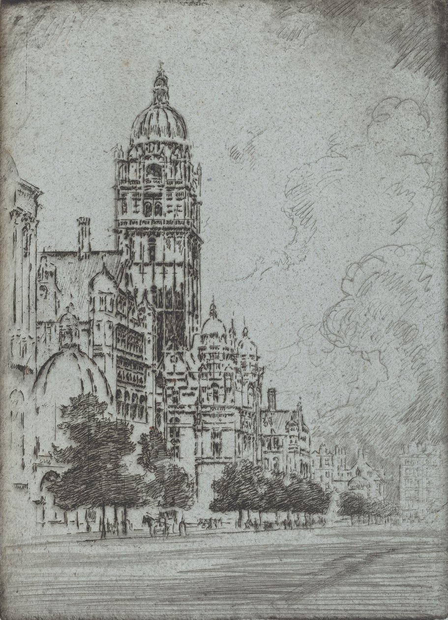Wspaniały Kensington, 1904. autorstwa Joseph Pennell