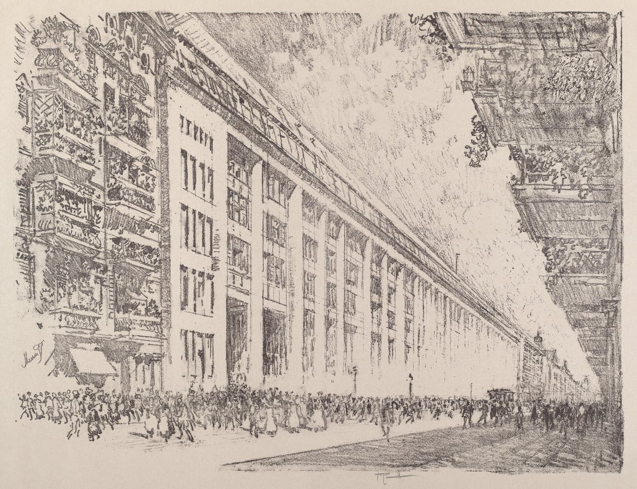 Południe, General Electric Works, Berlin autorstwa Joseph Pennell
