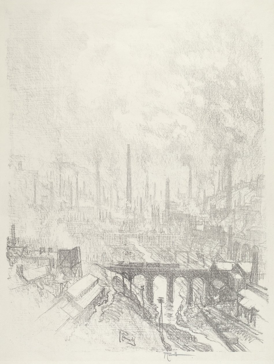 Miasto amunicji, nr I autorstwa Joseph Pennell