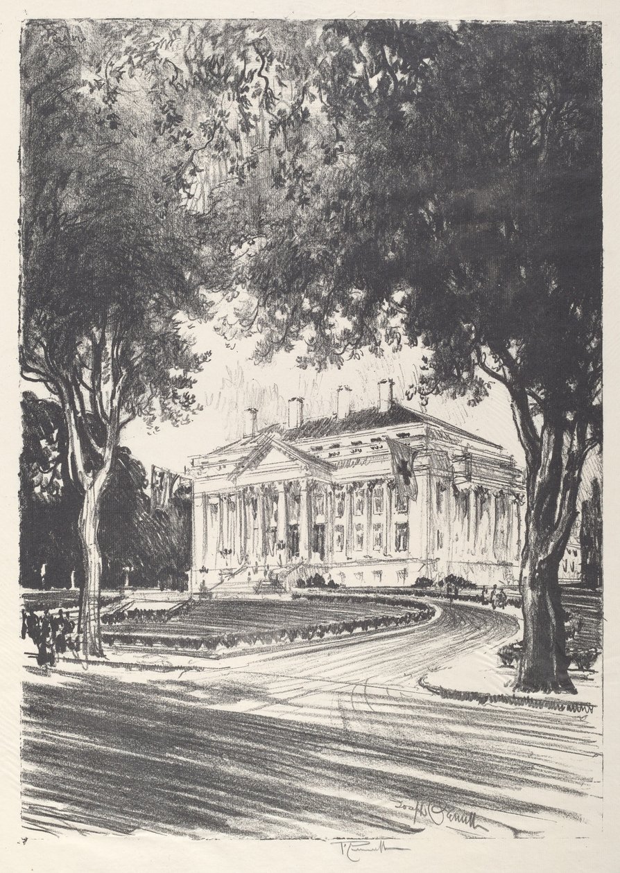 Siedziba Narodowego Czerwonego Krzyża, Waszyngton, 1919. autorstwa Joseph Pennell