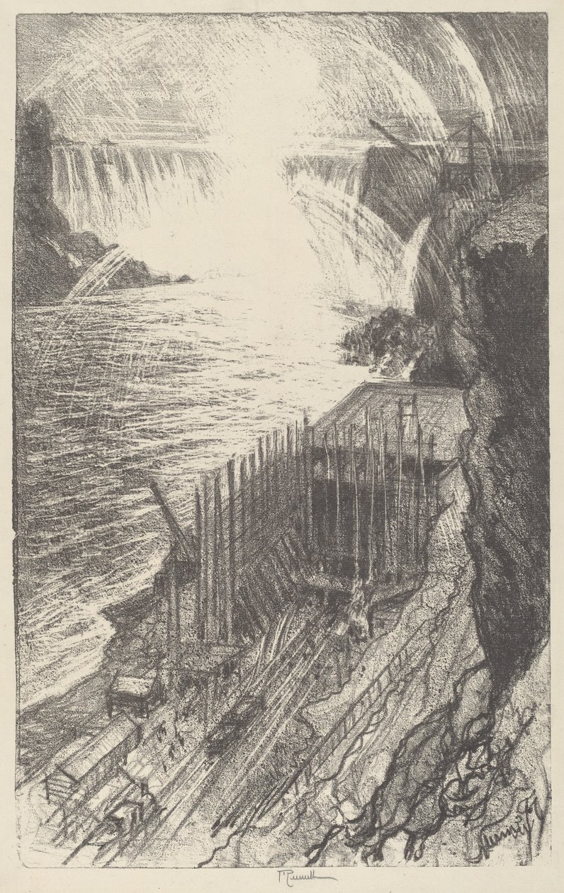 Niagara Tęcze autorstwa Joseph Pennell