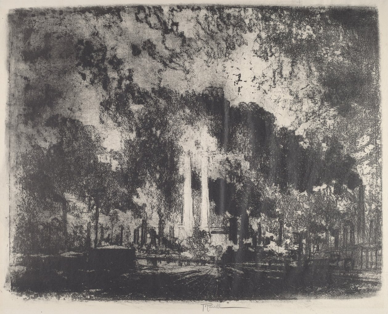 Rafinacja ropy naftowej, Witlinek, Indiana autorstwa Joseph Pennell