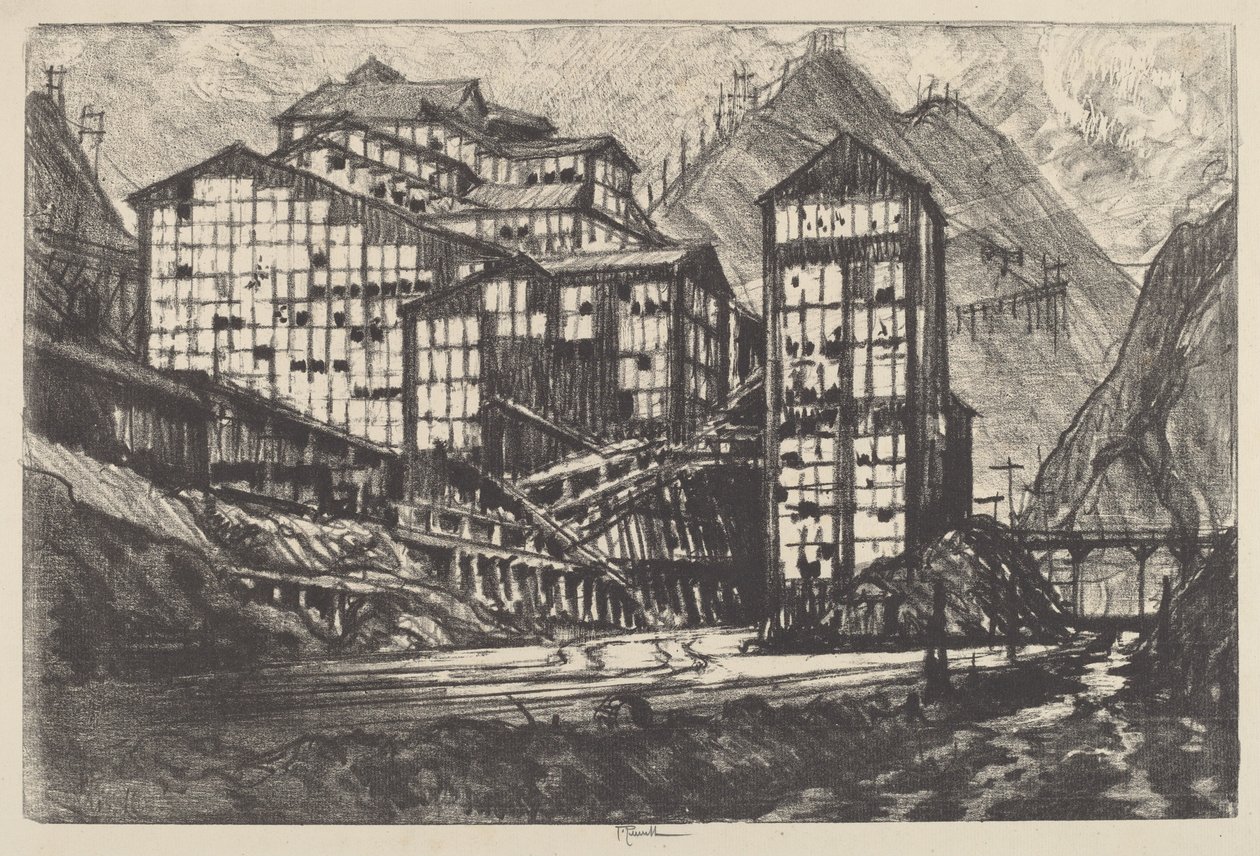 Stary Milion Oczu autorstwa Joseph Pennell