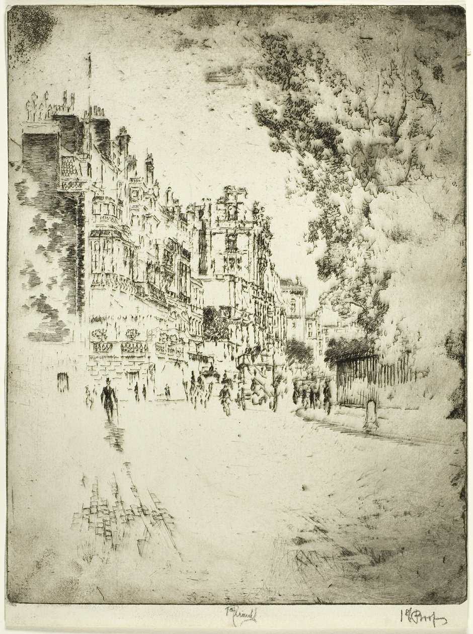 Park Lane autorstwa Joseph Pennell
