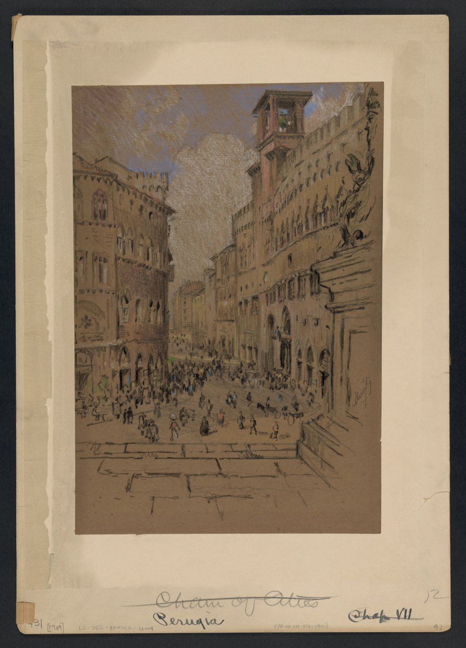 Perugia autorstwa Joseph Pennell