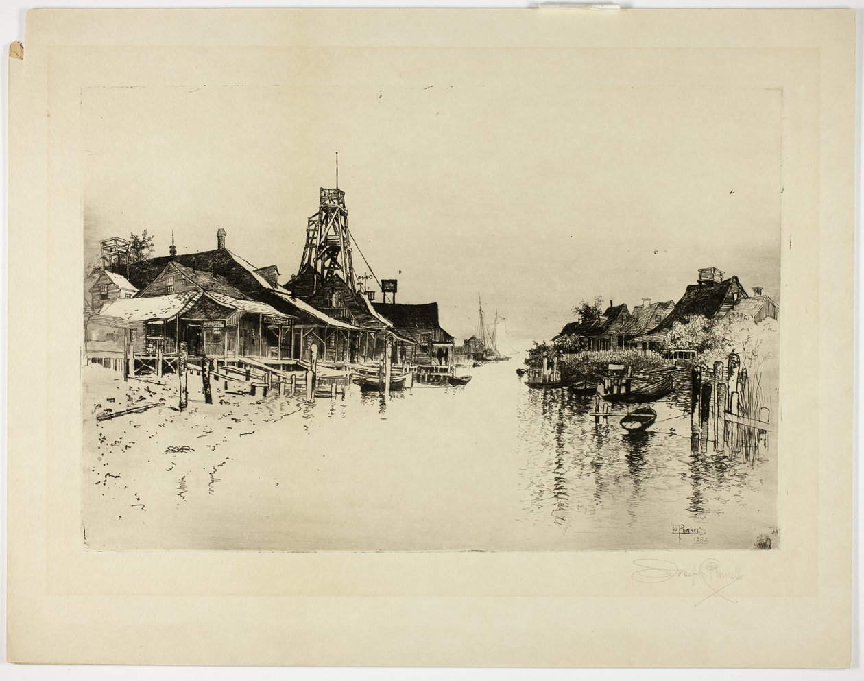Miasto pilotażowe, La. autorstwa Joseph Pennell