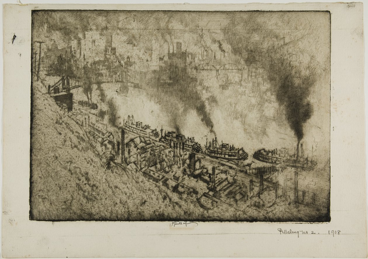 Pittsburgh, nie. I autorstwa Joseph Pennell