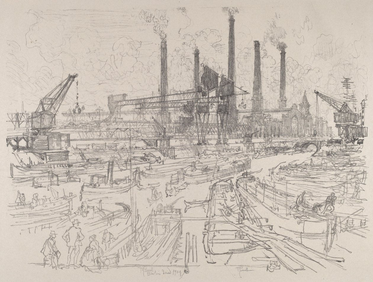 Power-House, Berlin autorstwa Joseph Pennell