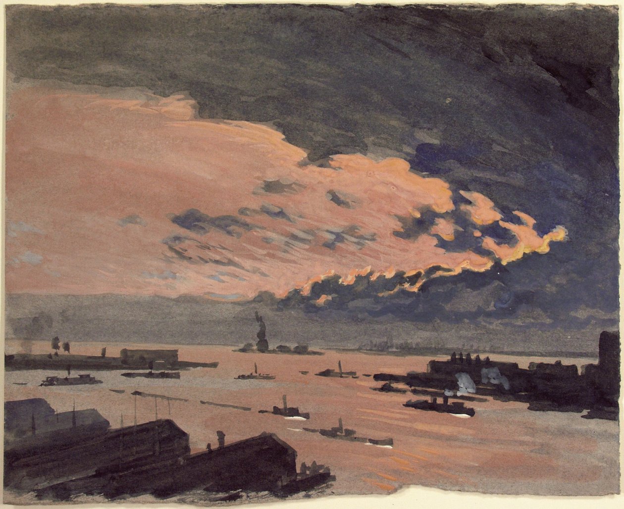 Różowe chmury autorstwa Joseph Pennell