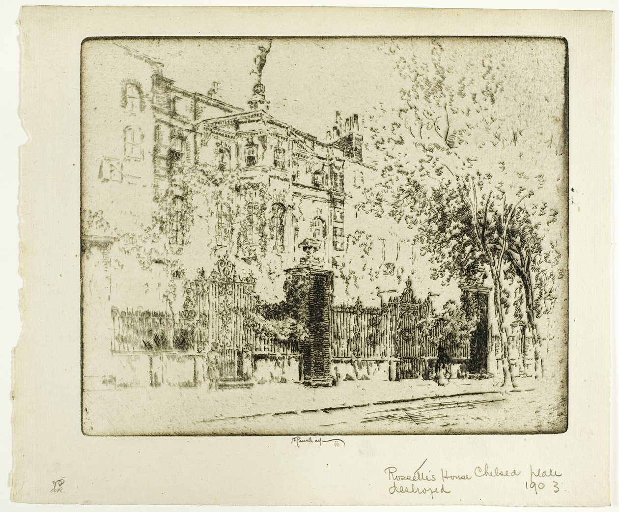 Dom Rossettiego autorstwa Joseph Pennell