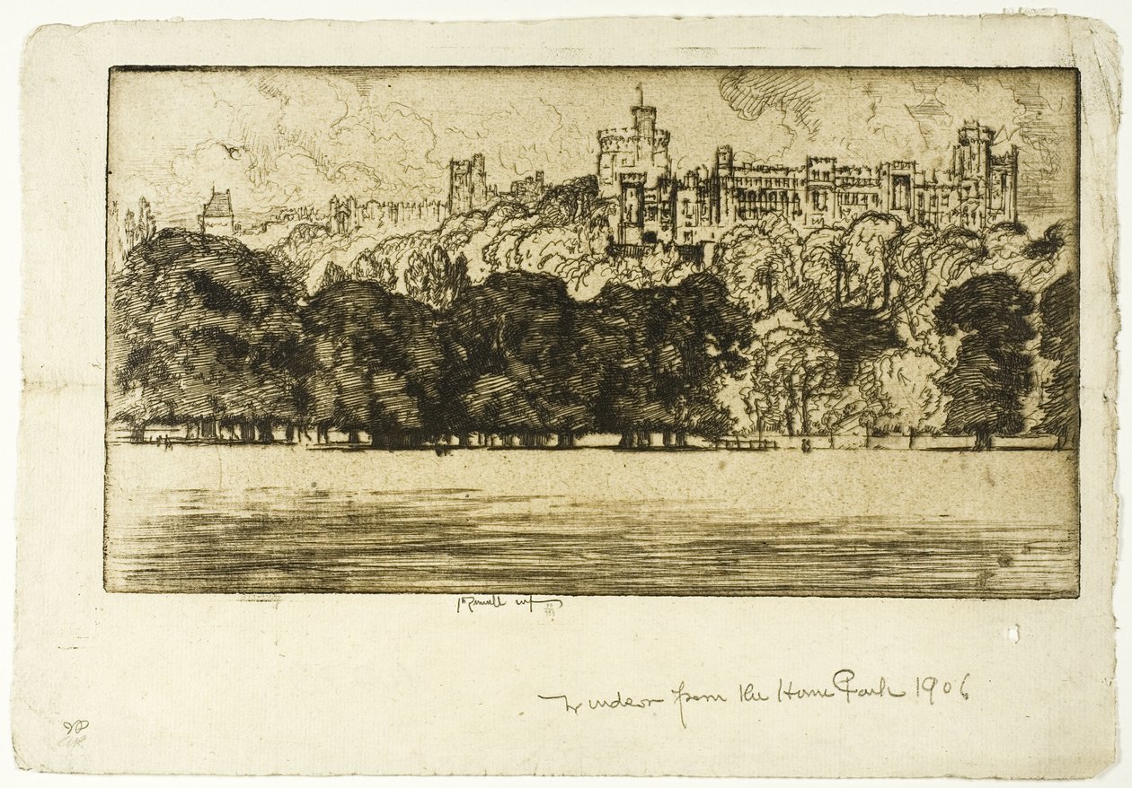 Królewski Windsor autorstwa Joseph Pennell