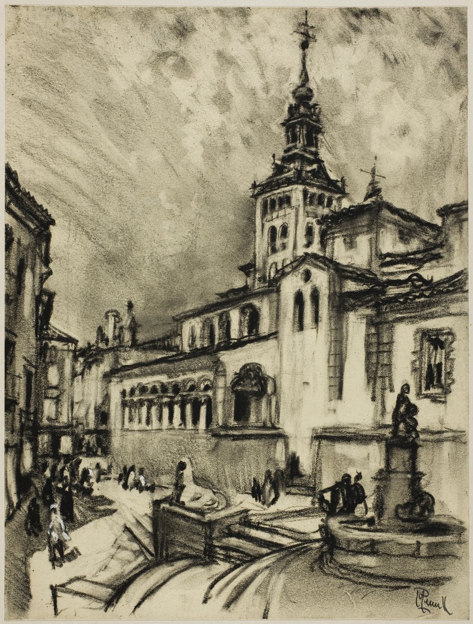 San Martin, Segowia autorstwa Joseph Pennell
