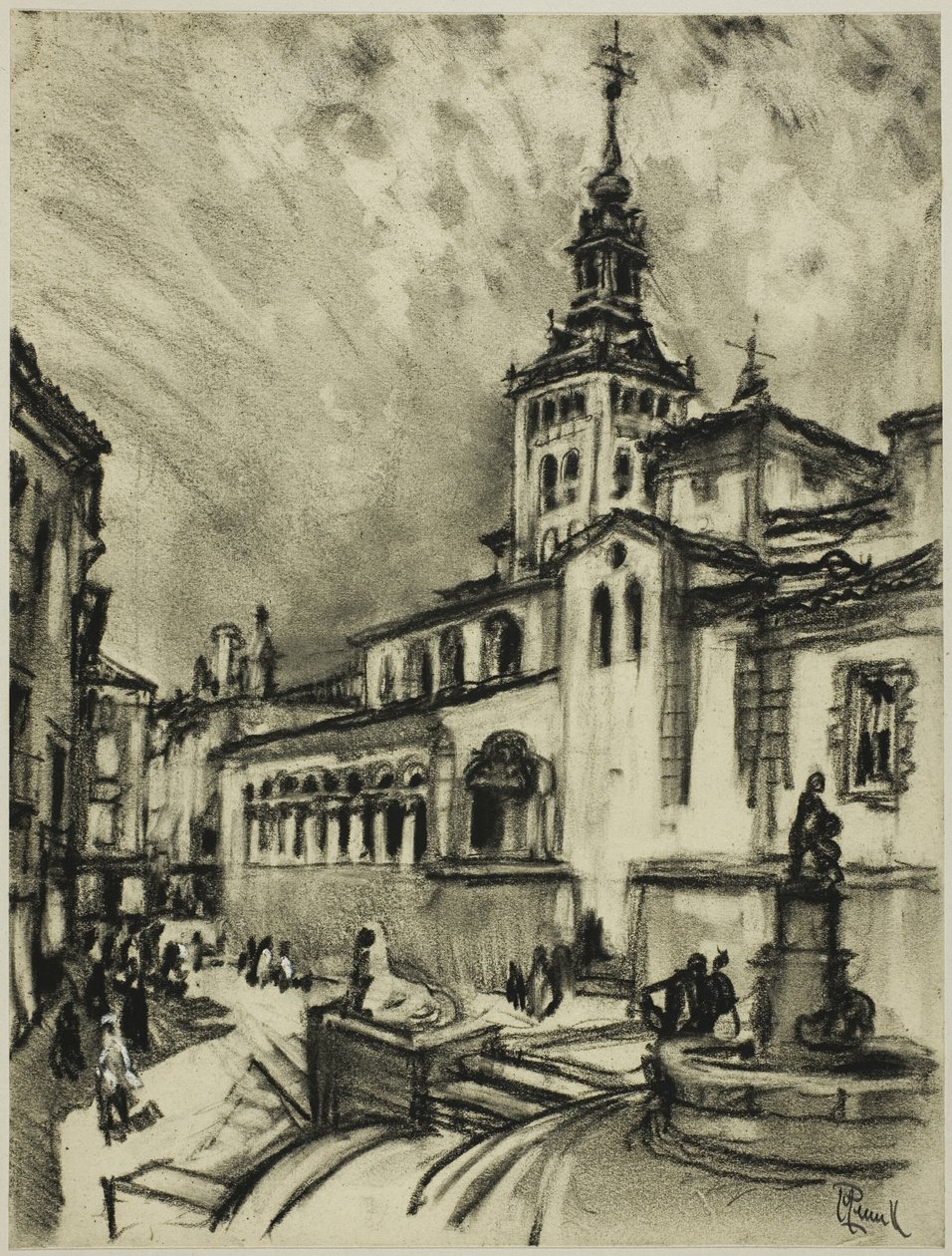 San Martin, Segowia autorstwa Joseph Pennell