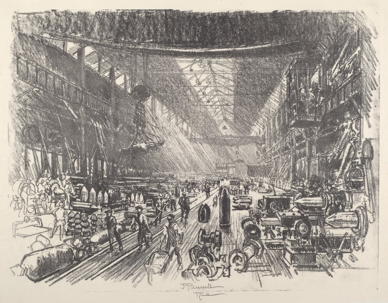 Fabryka Muszli, nr I autorstwa Joseph Pennell