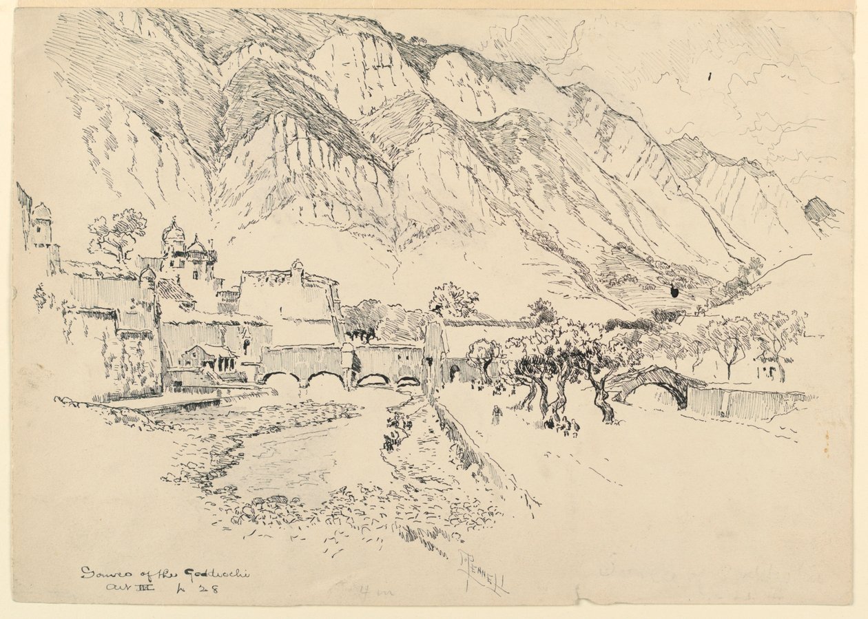 Źródło Gordicchio autorstwa Joseph Pennell