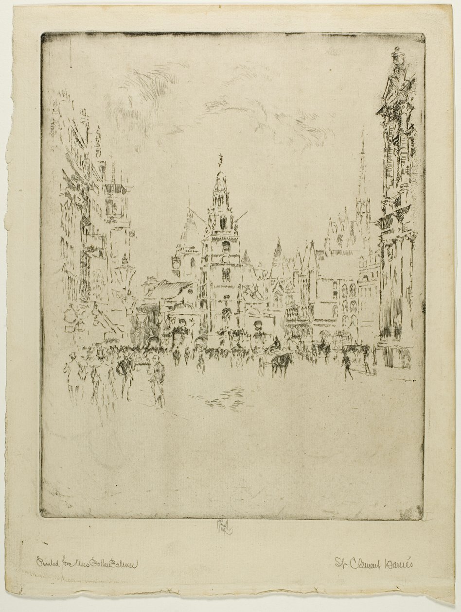 Św. Klemens Duńczycy autorstwa Joseph Pennell
