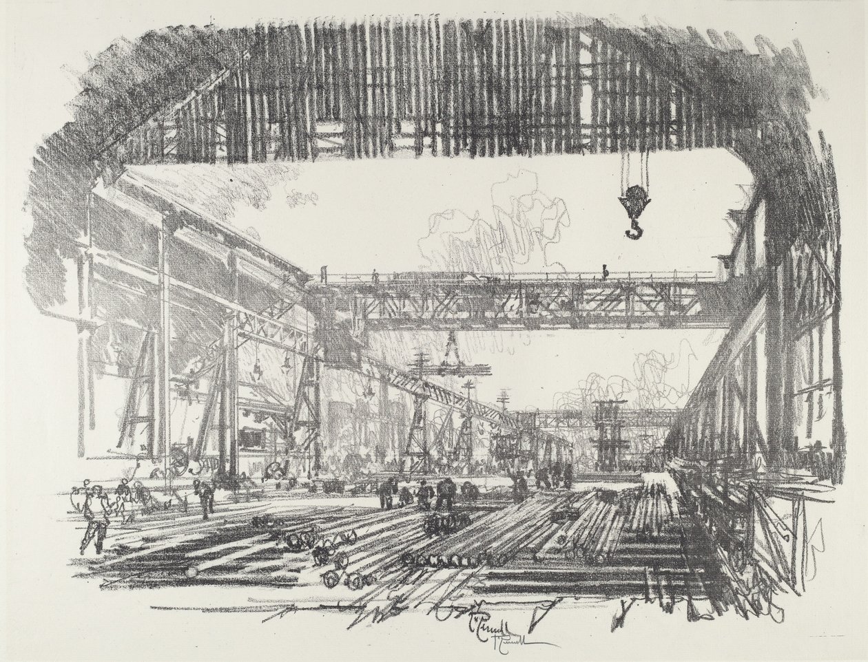Pręty stalowe do pocisków autorstwa Joseph Pennell