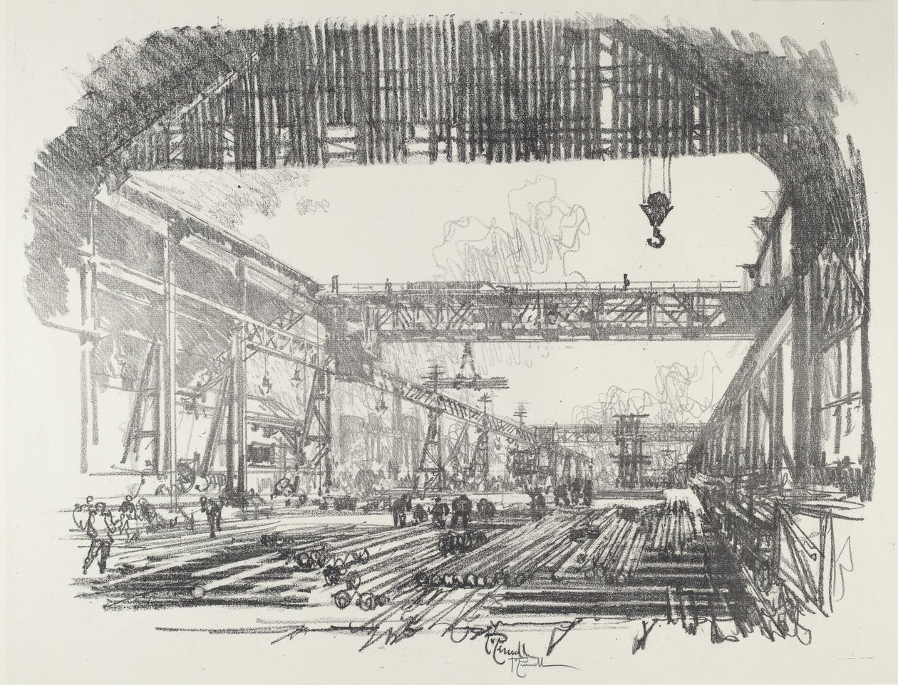 Stalowe pręty do pocisków autorstwa Joseph Pennell