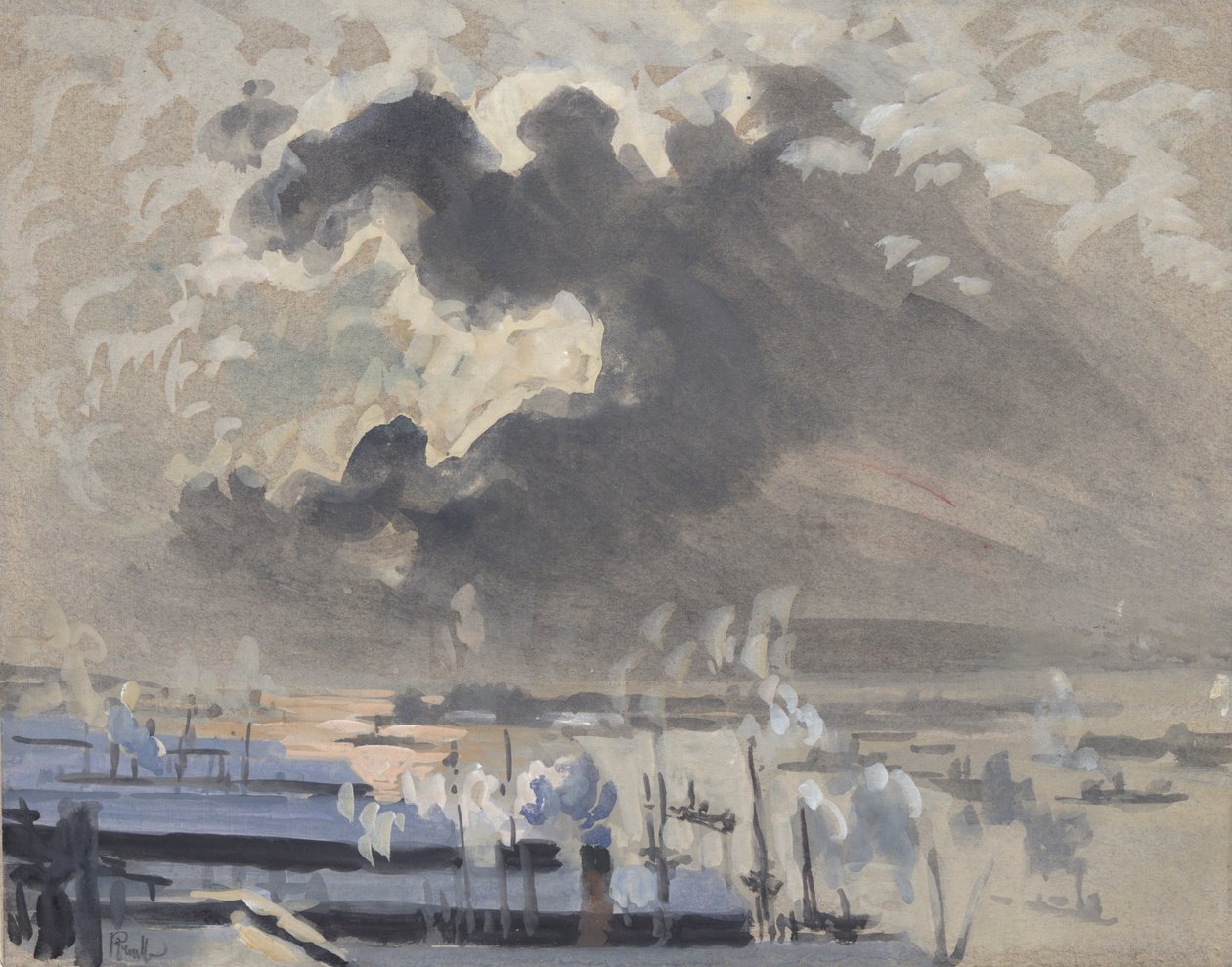 Nadchodzą burze autorstwa Joseph Pennell