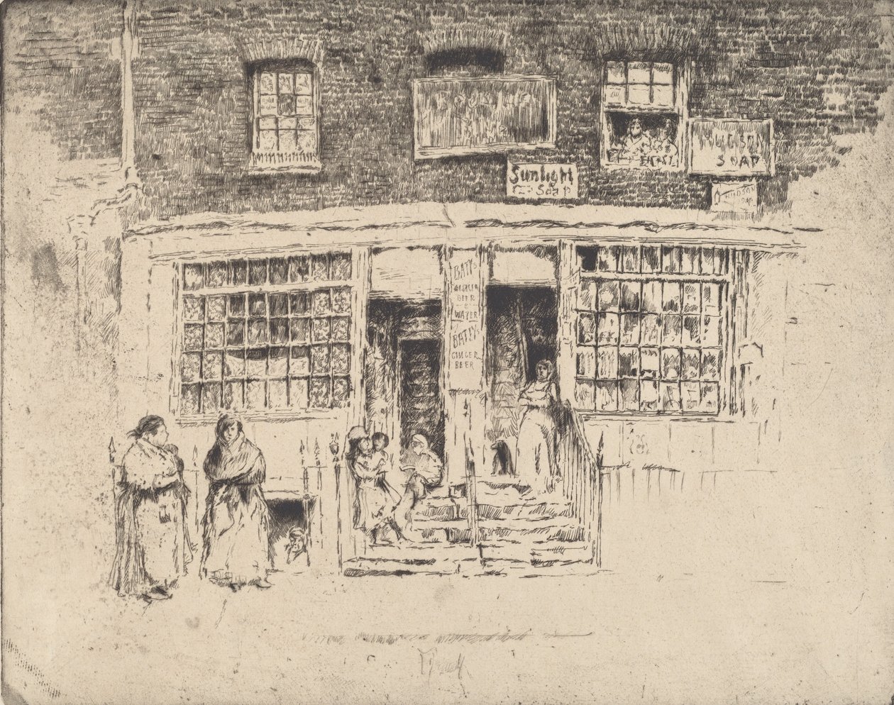 Mydło słoneczne, 1905. autorstwa Joseph Pennell