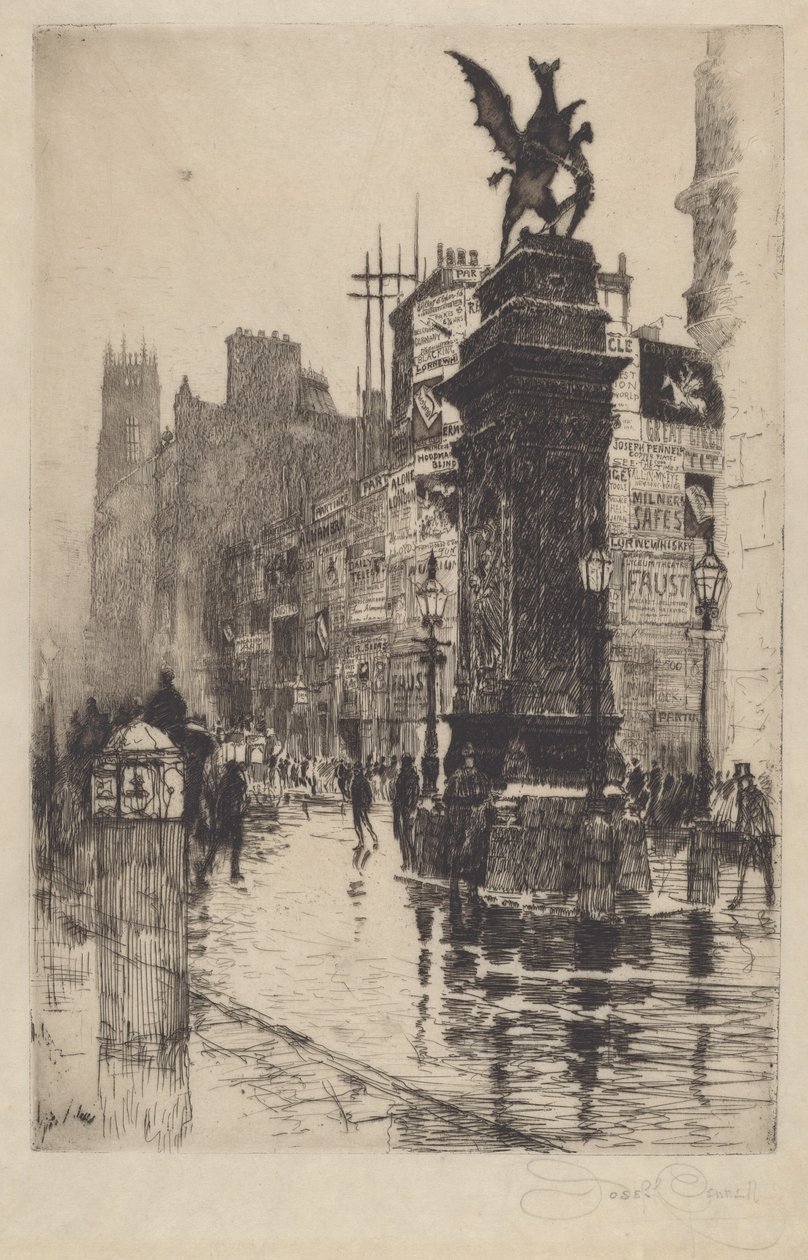 Świątynia Bar autorstwa Joseph Pennell