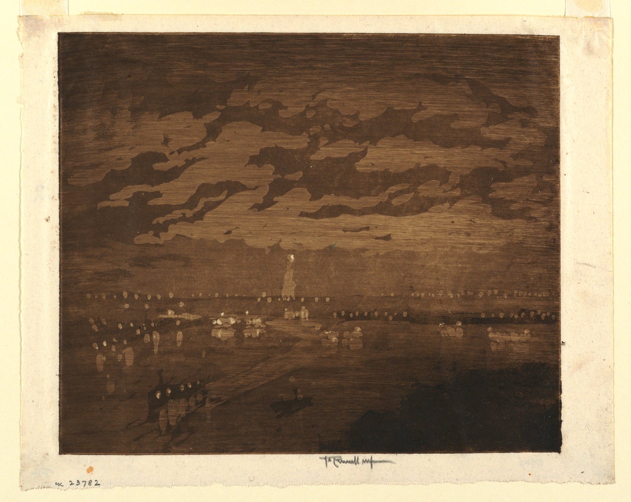 Zatoka, Nowy Jork autorstwa Joseph Pennell