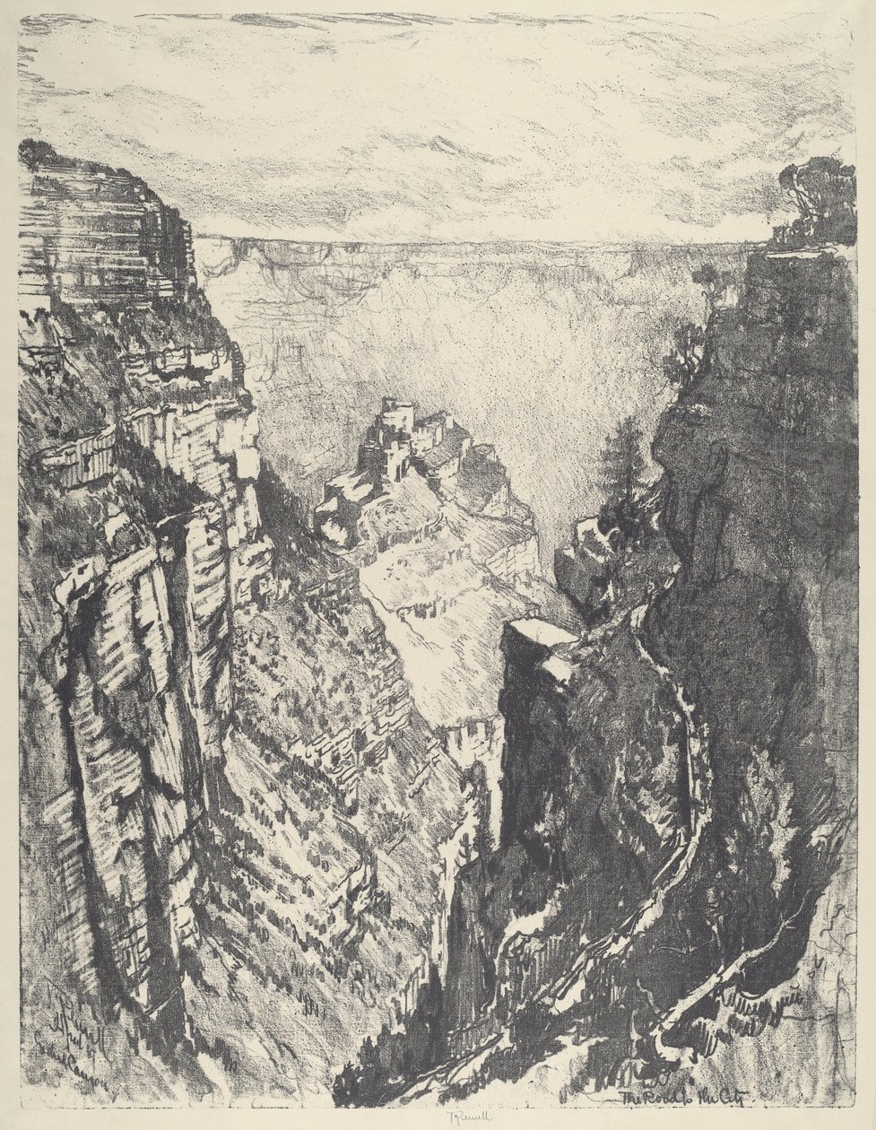 Szlak Jasnego Anioła, 1912. autorstwa Joseph Pennell