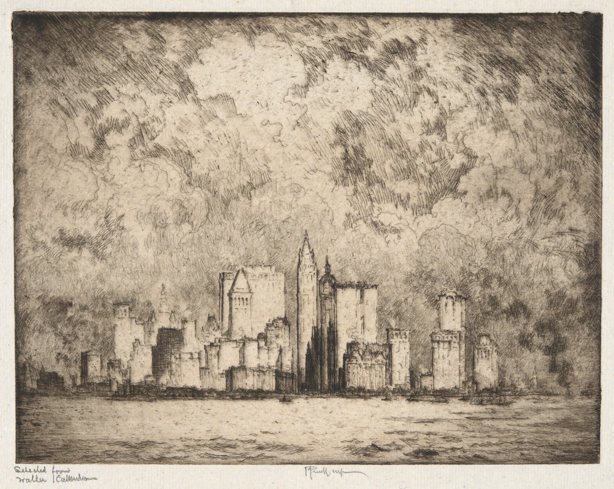 Miasto w 1915 r. autorstwa Joseph Pennell