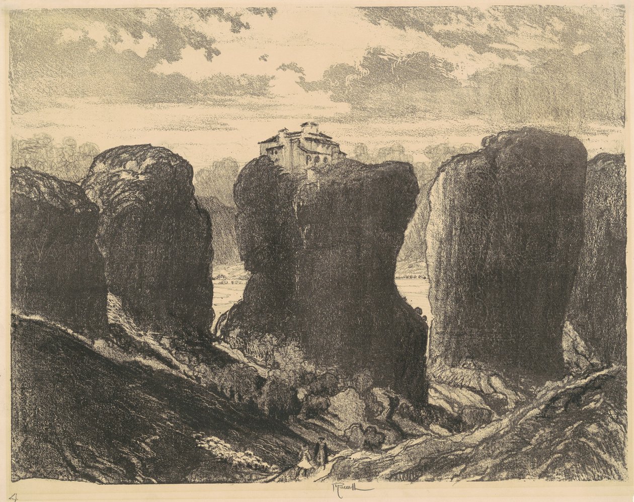 Klify Trójcy, 1913. autorstwa Joseph Pennell