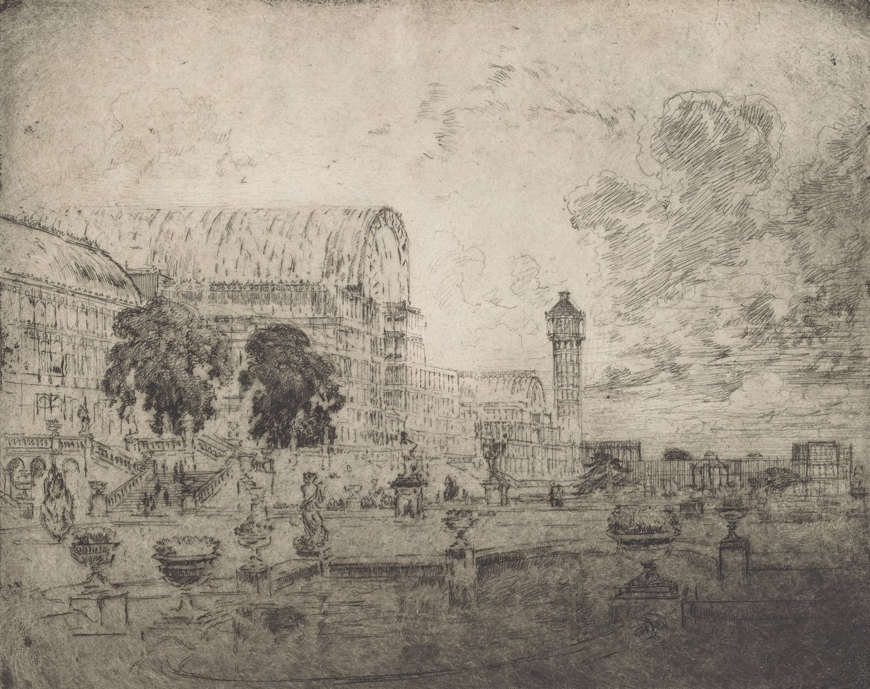 Kryształowy Pałac, 1905. autorstwa Joseph Pennell
