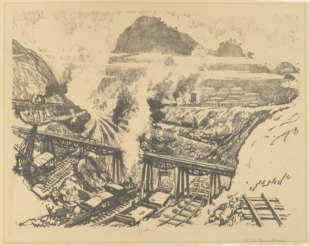 Cięcie w Paraiso autorstwa Joseph Pennell