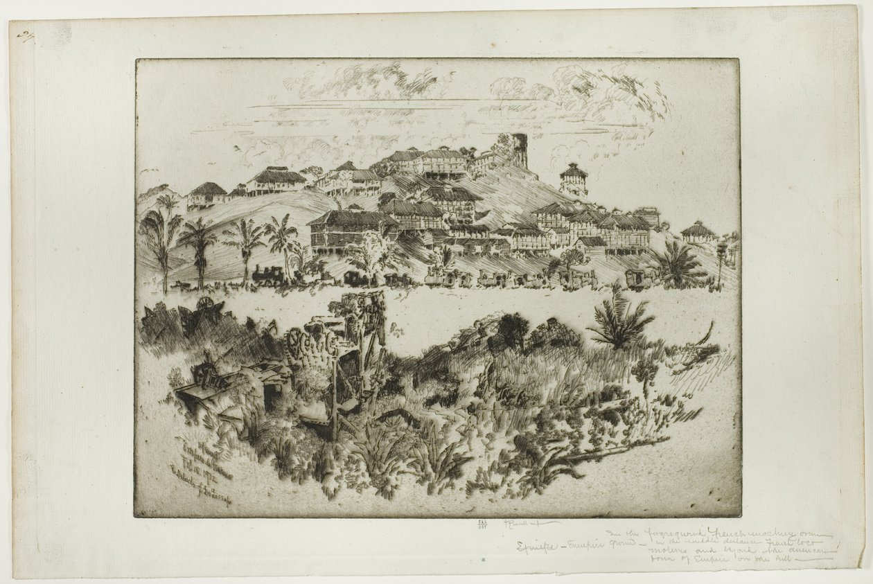 Debata de Lesseps, Panama autorstwa Joseph Pennell