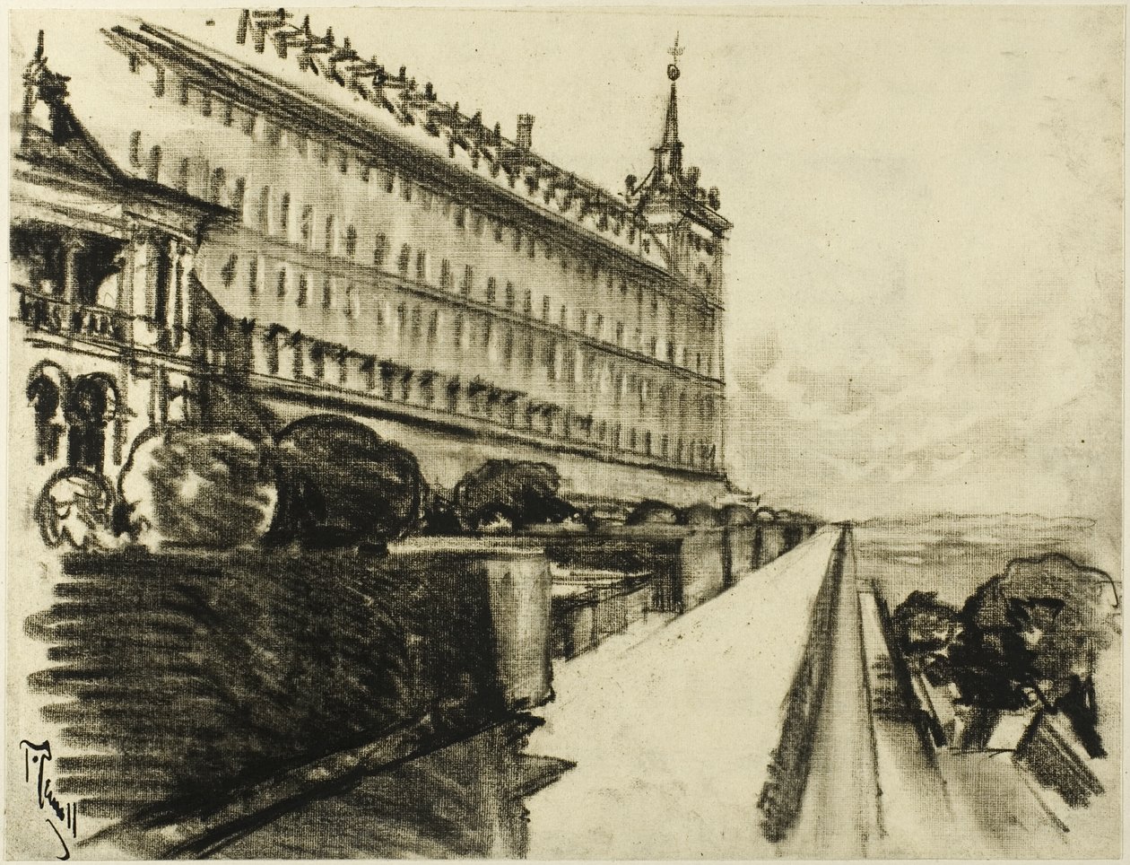 Niekończący się Escorial autorstwa Joseph Pennell