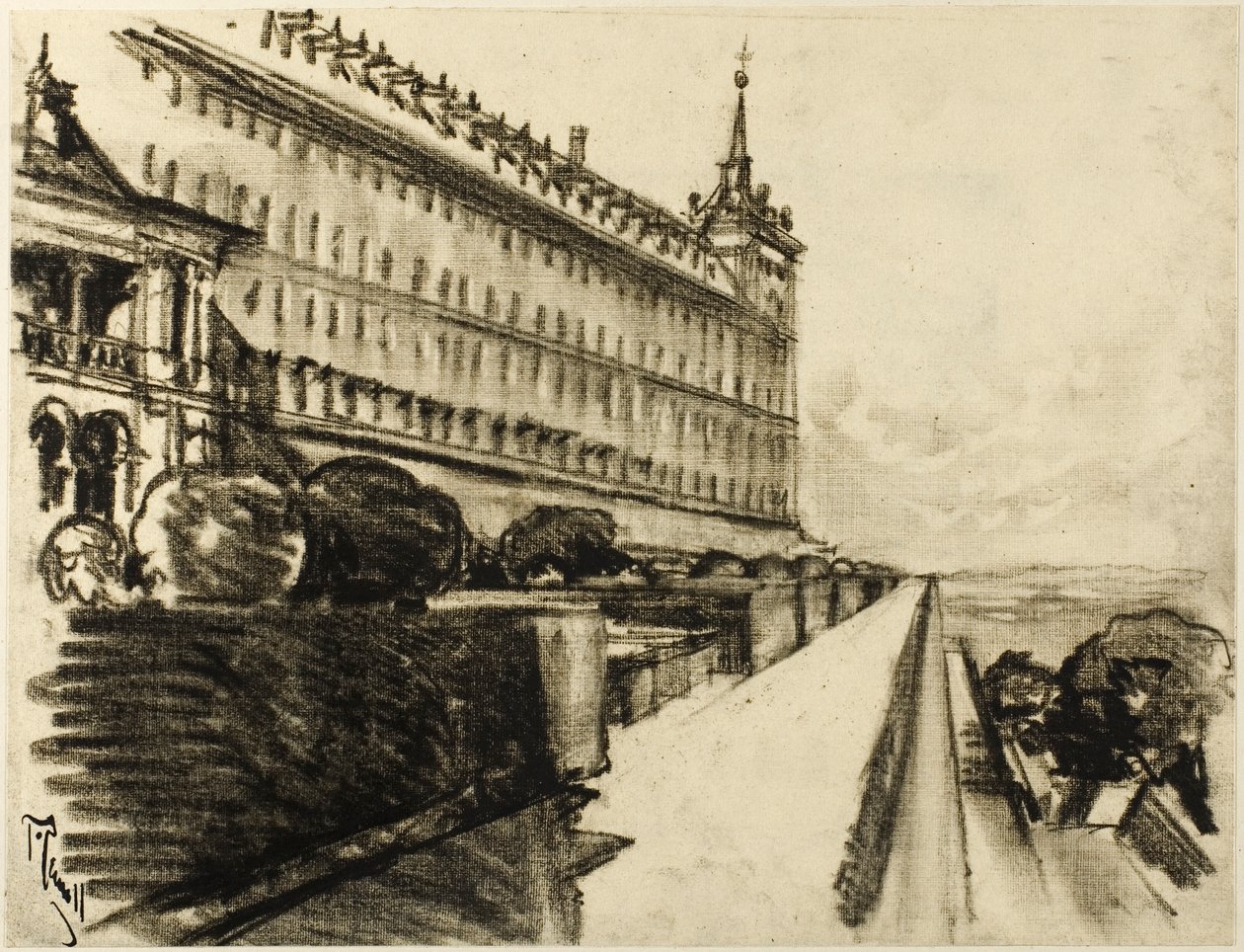 Niekończący się Escorial autorstwa Joseph Pennell