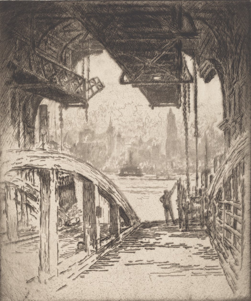 Dom promowy, 1919. autorstwa Joseph Pennell
