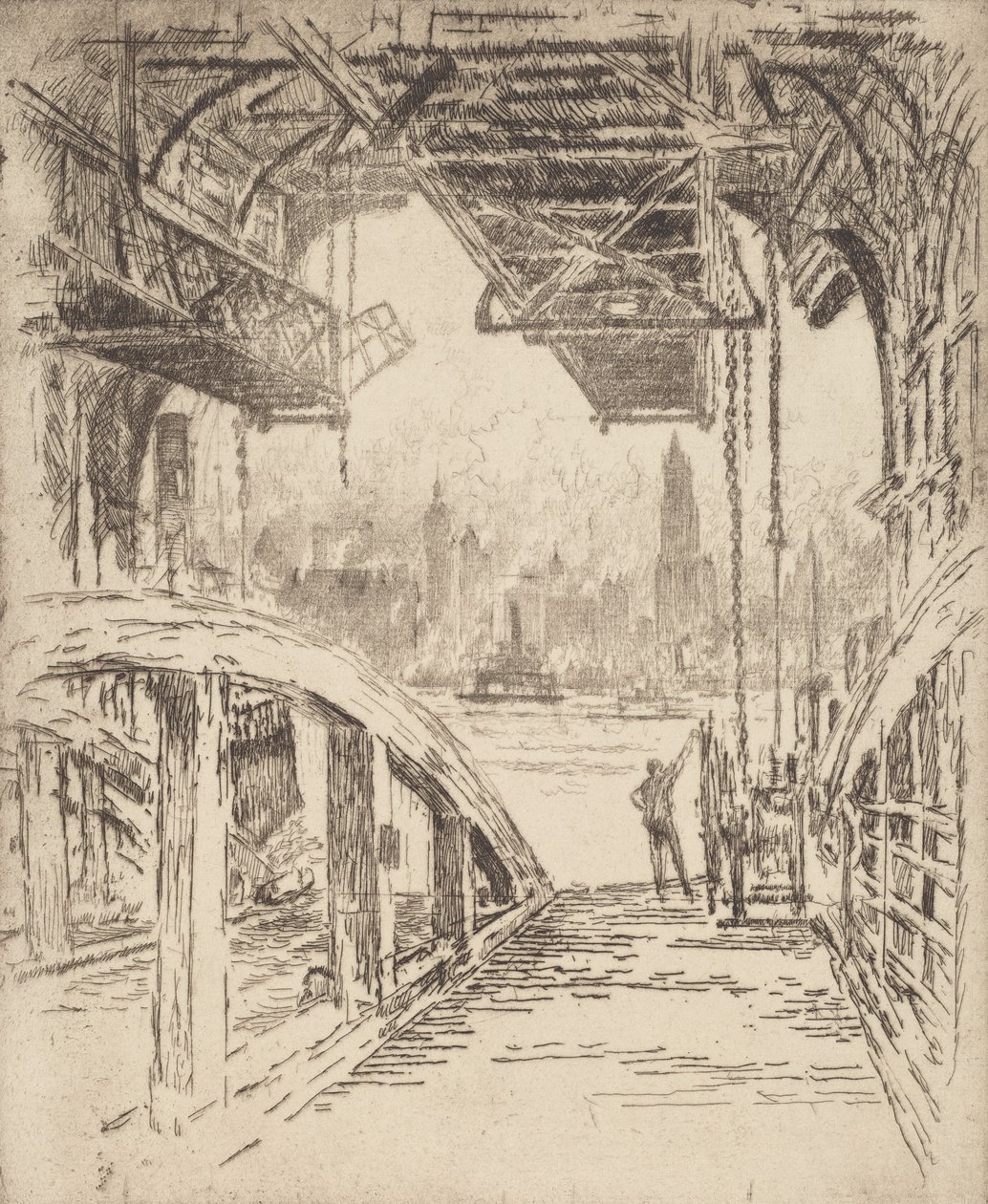 Dom promowy, 1919. autorstwa Joseph Pennell