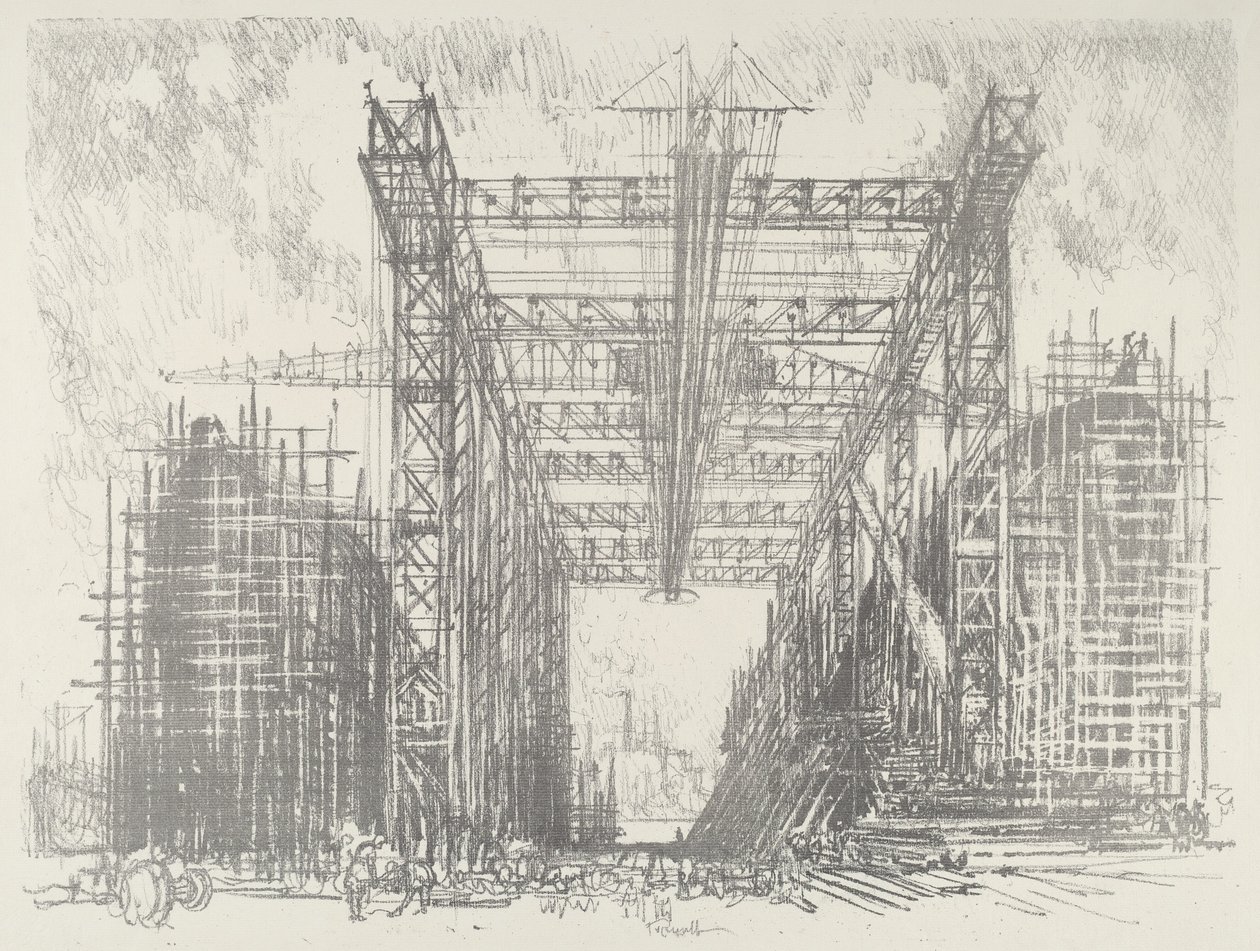 Suwnica, 1916. autorstwa Joseph Pennell