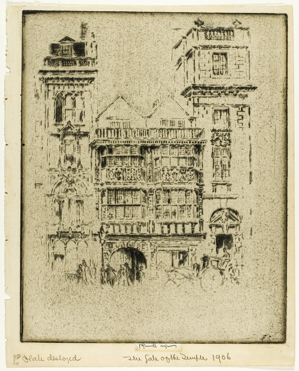 Brama Świątyni autorstwa Joseph Pennell