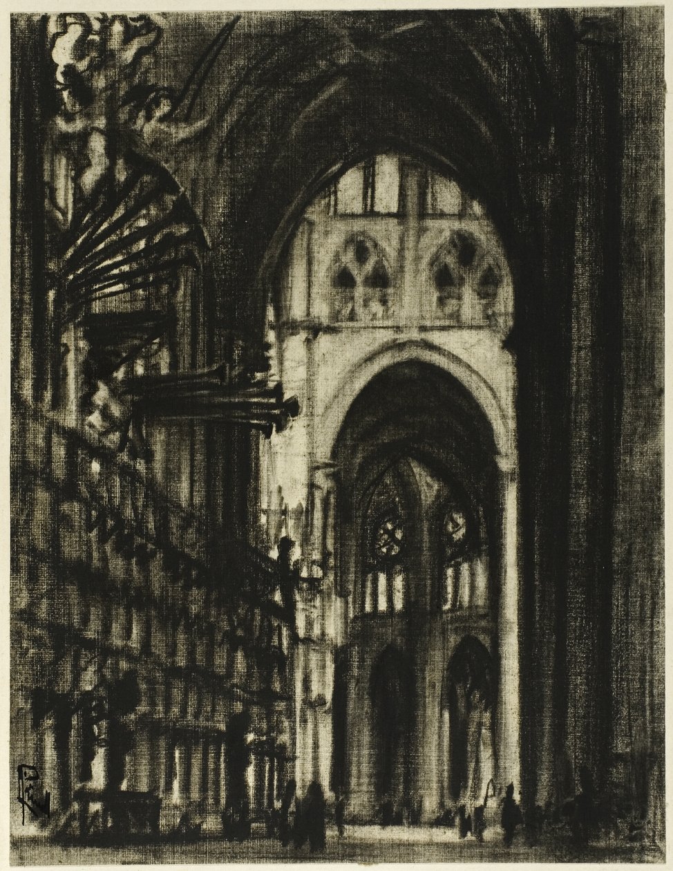 Pozłacane Organy autorstwa Joseph Pennell