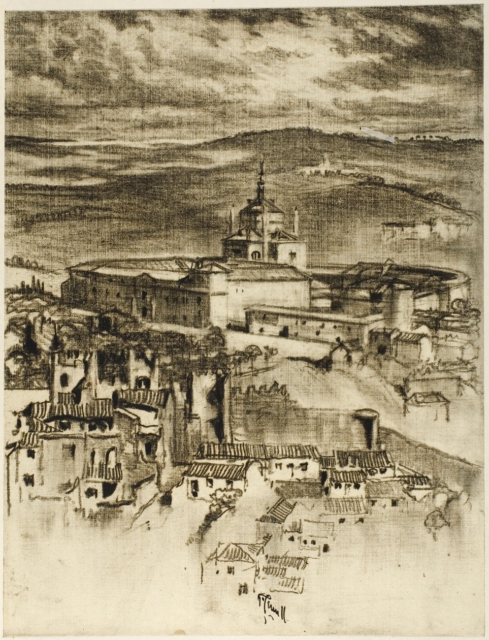 Hospicjum św. Jana w Toledo autorstwa Joseph Pennell