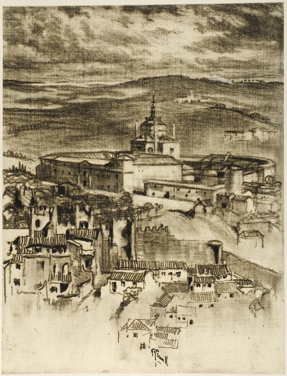 Hospicjum św. Jana w Toledo autorstwa Joseph Pennell