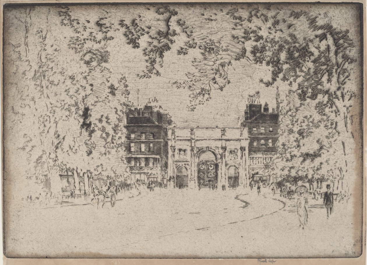 Marmurowy Łuk autorstwa Joseph Pennell